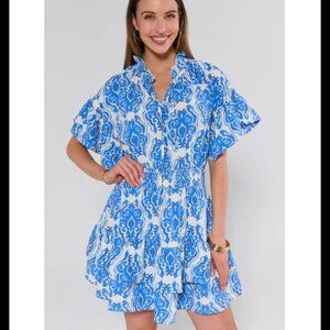 Avara Ellianna Blue Short Dress - Size Medium